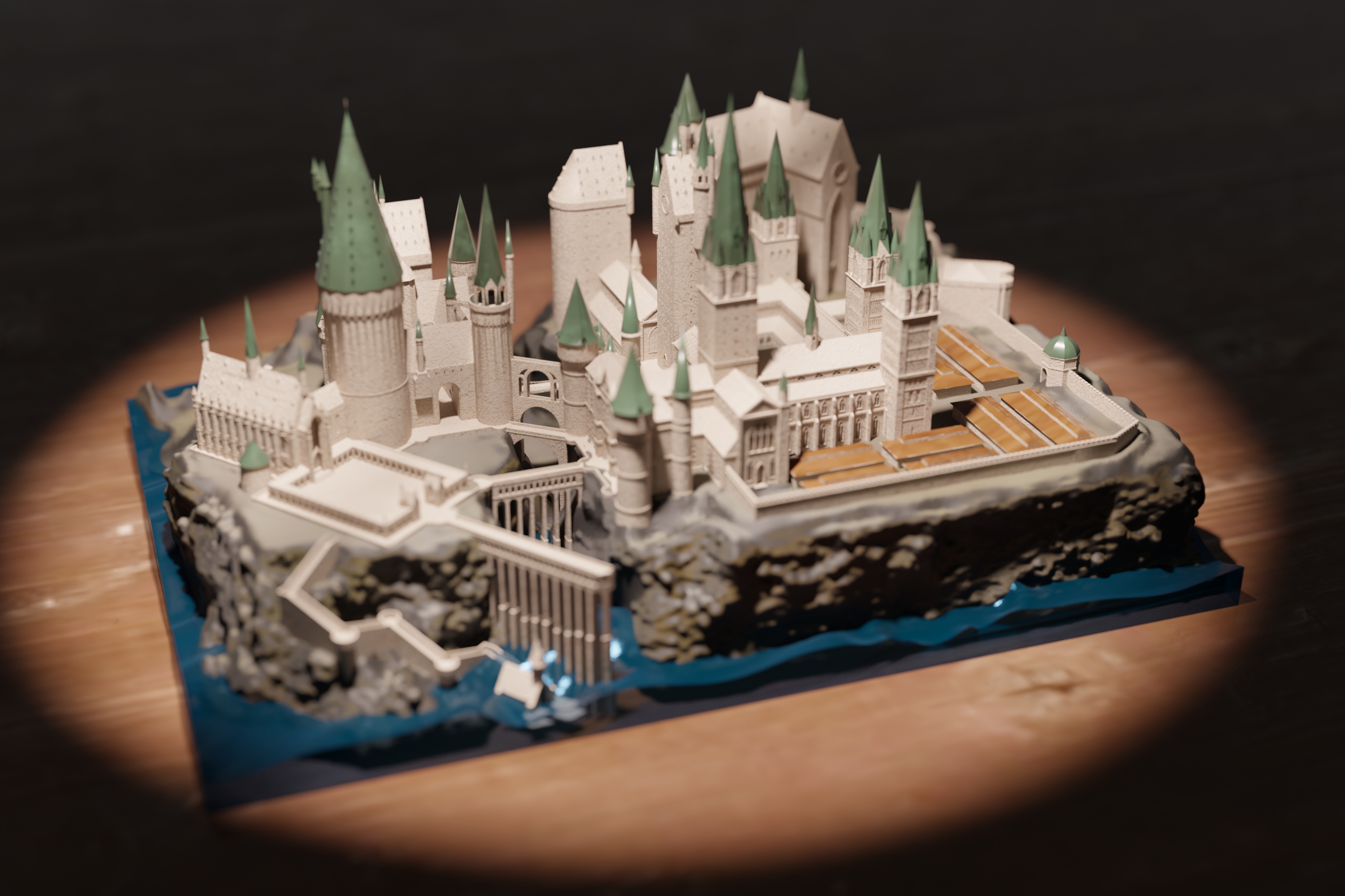 Miniatura 2 do modelo 3D 海上霍格沃茨城堡