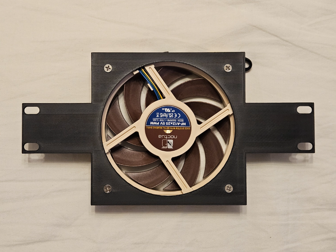 10 inch rack 3U 120 mm fan with center mount