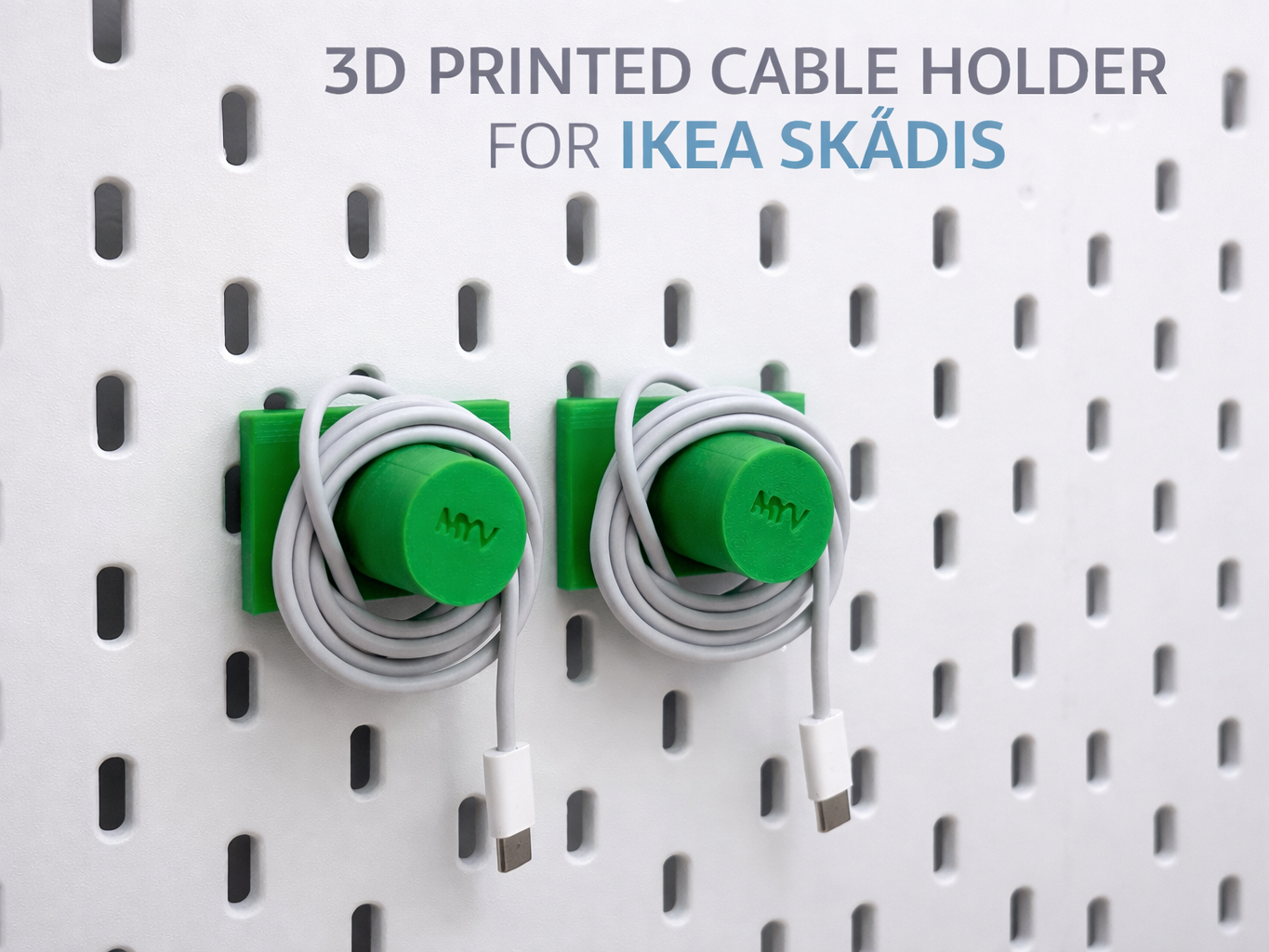 Cable Holder for IKEA SKÅDIS – Modular Organizer