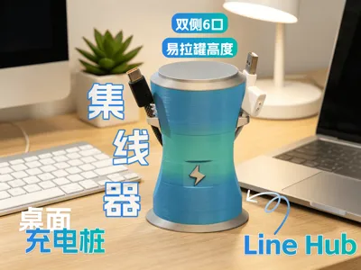 Vertical Desktop Charging Station Hub
