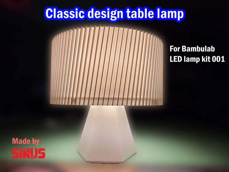 Classic design table lamp for Bambu lab LED lamp kit 001