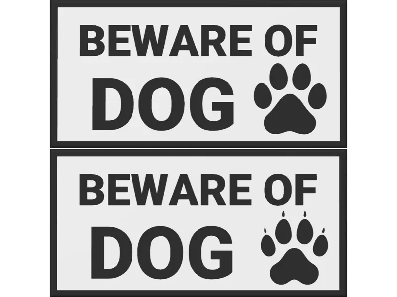 Beware of dog, ENG version, 3 colors
