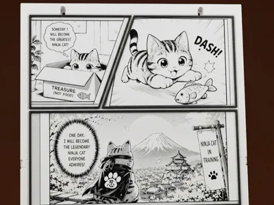 Interactive Manga Comic Frame