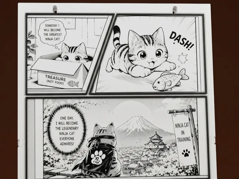 Interactive Manga Comic Frame