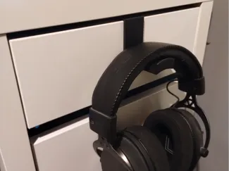 headphone headset drawer / desk hang 