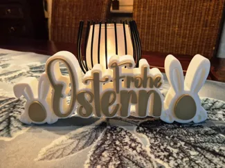 Frohe Ostern mit Hasen