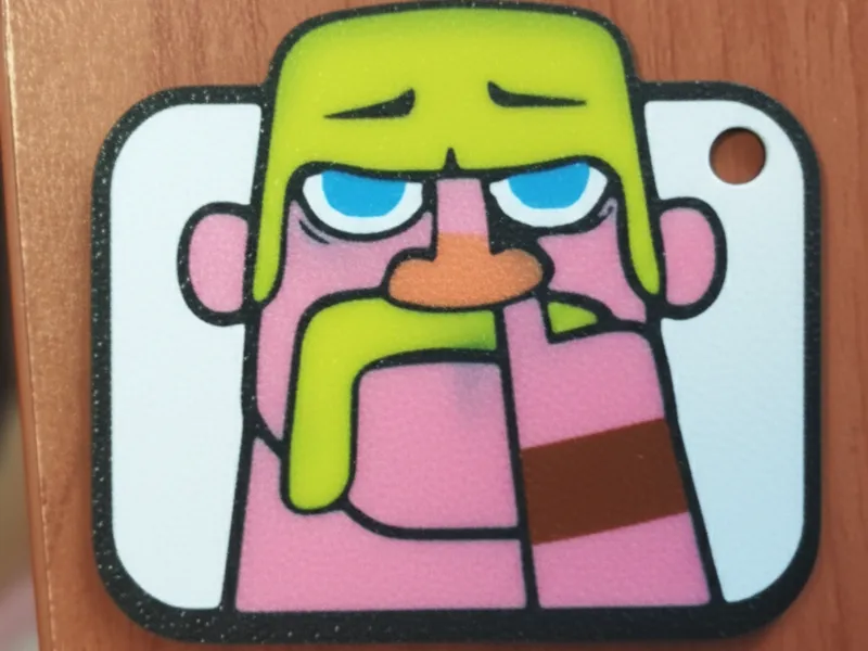 Clash Royale Barbarian Emote Keychain