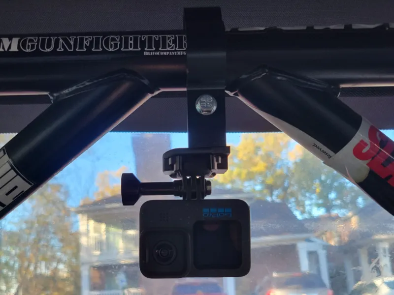 Quick release Go Pro Mount for 1.5 inch roll bar