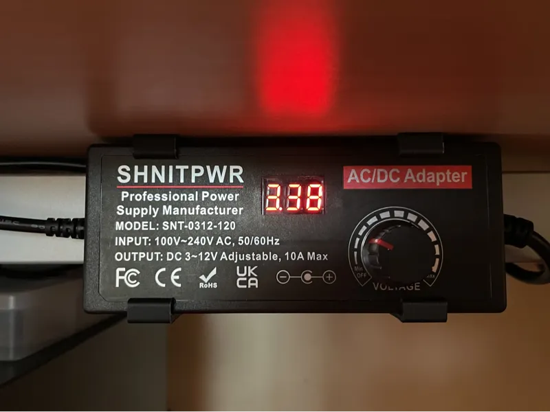 SHNITPWR power supply under desk mount