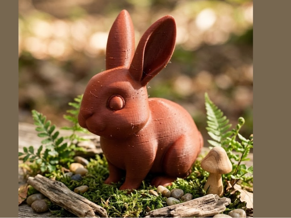 Osterhase im Garten - Ein Frühlings-Diorama