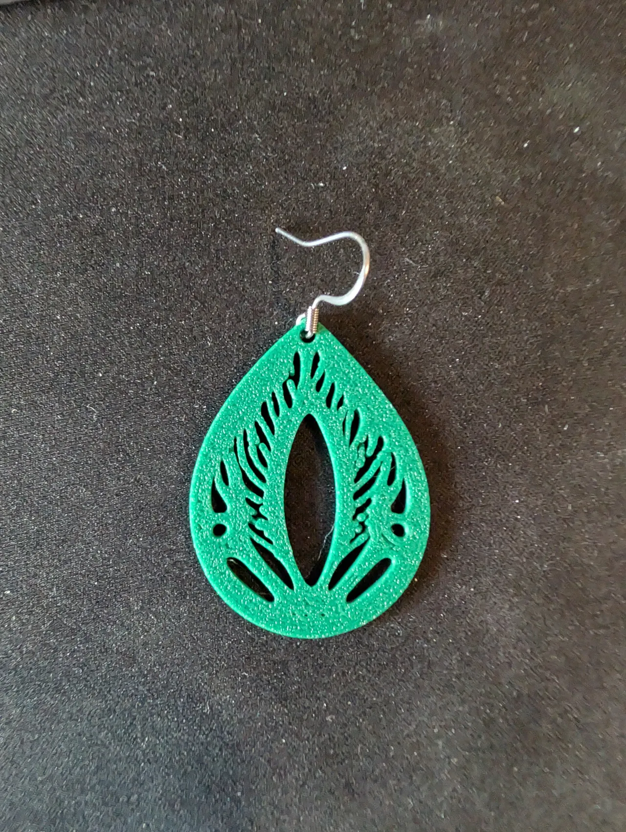 Aretes de hojas en forma de gota view 4