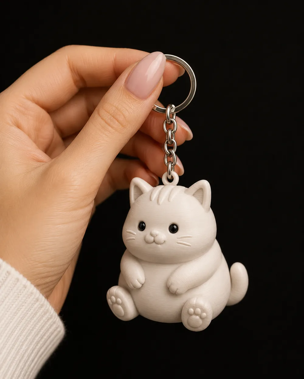 Cute Cat Keychain | Cute Pets Collection - Free 3D Print Model - MakerWorld