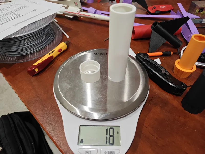 29x124mm EFG model rocket enclosure
