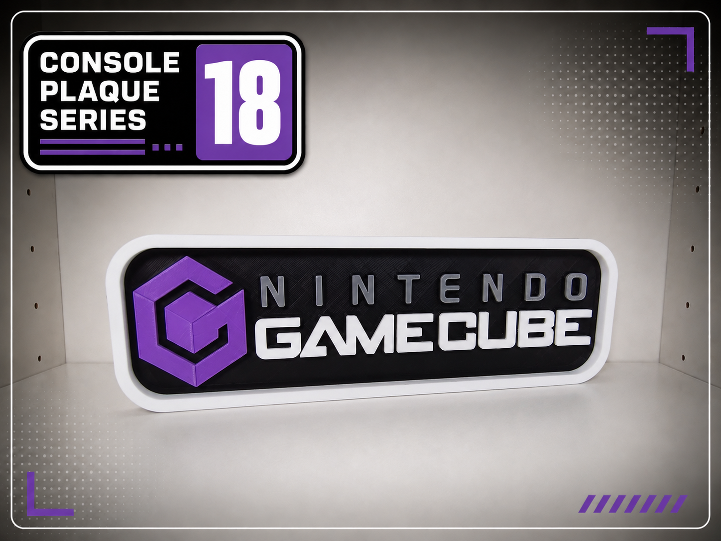 Console Logo Plaque - Nintendo GameCube