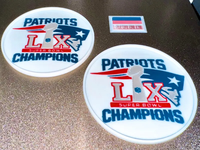 Patriots Super Bowl LX Coasters