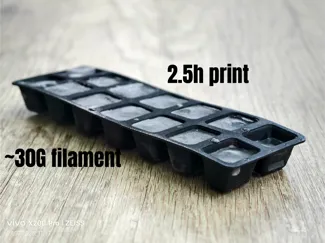 Ice cube tray - Quick Print! - Simple - Scaleable