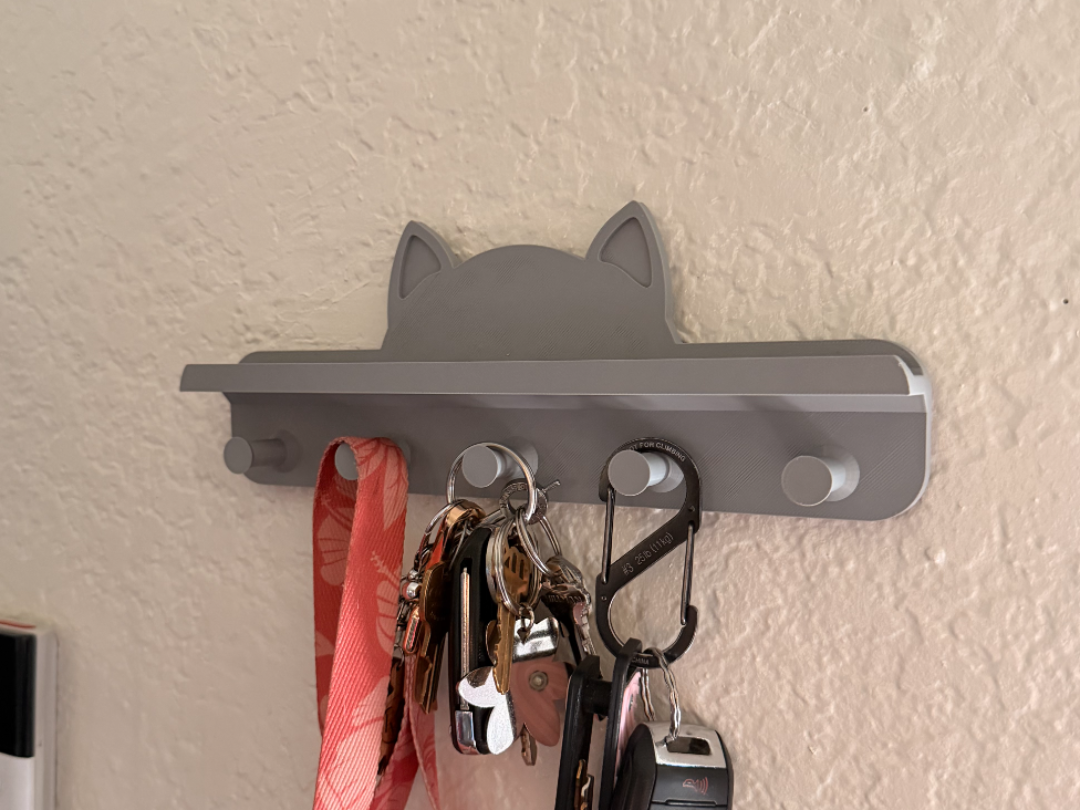 Wall Mounted Cat Key Holder
