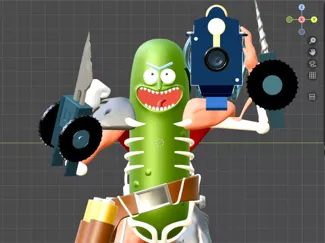 Rick and Morty Pickled Cucumber Rick-瑞克与莫蒂-酸黄瓜瑞克