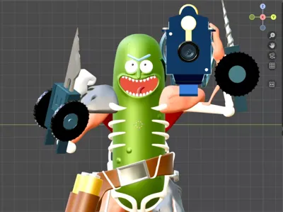Rick and Morty Pickled Cucumber Rick-Rick and Morty-Pickled Cucumber Rick