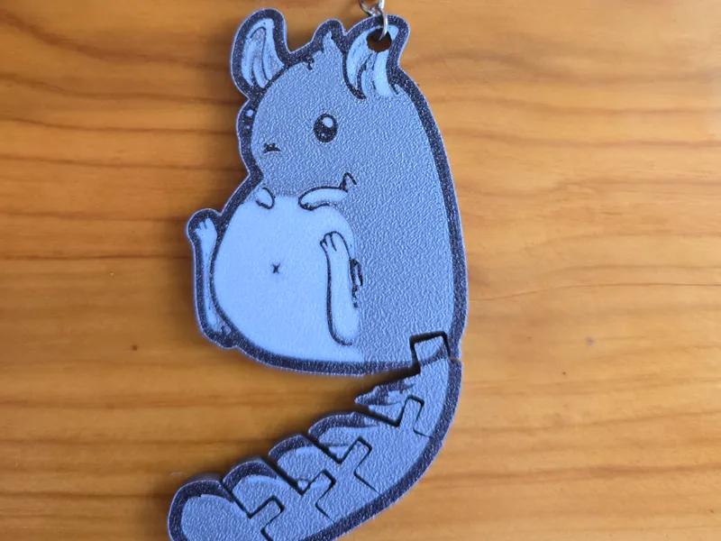 chinchilla keychain