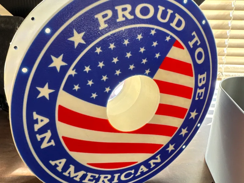 PROUD TO BE AN AMERICAN REFILLABLE SPOOL
