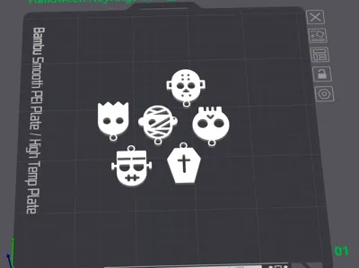 Halloween Keyrings 2024
