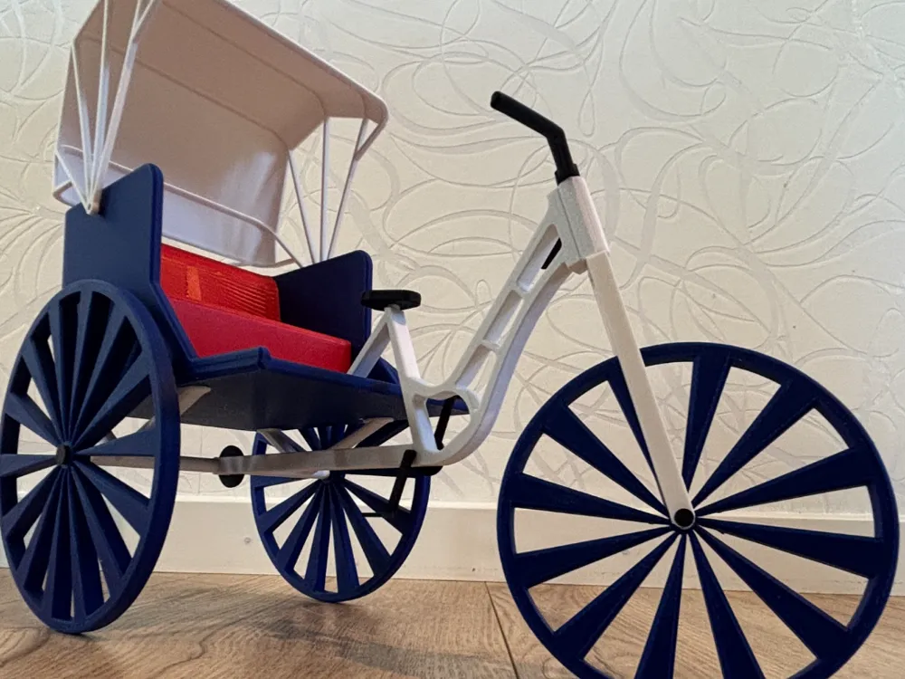 Modelo para impresión 3D: My European-Style Cyclo – A Childhood Memory. Referencia del modelo original.