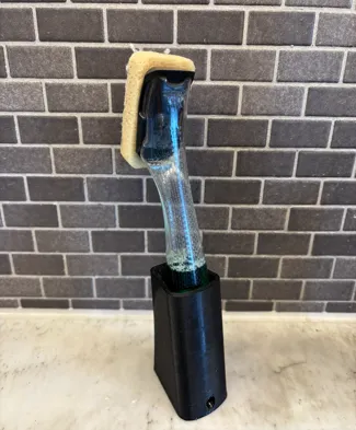 Dish brush holder for Dishmatic