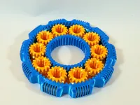 Cool multi-color 10 gear Cog - 0.16mm layer