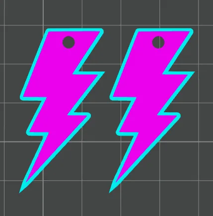 Lightning Bolt Earrings view 2