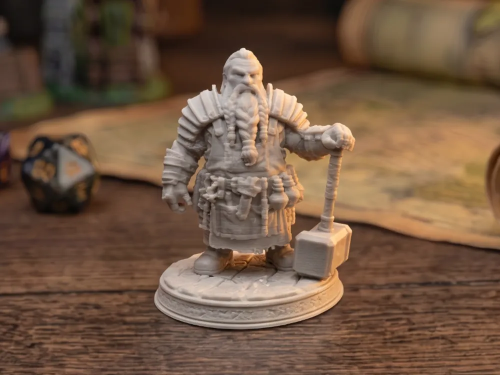 Escenografía en miniatura: Dwarf Forge Master - Blacksmith & Artificer. Referencia del modelo original.