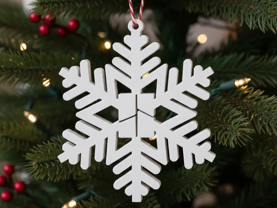 Christmas - Bambu Lab Snowflake - Free 3D Print Model - MakerWorld