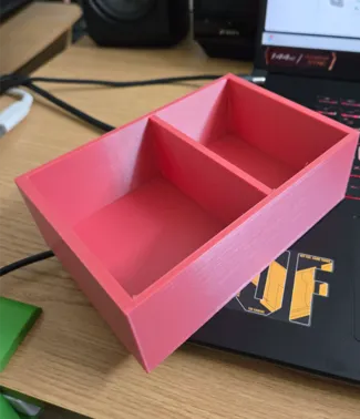 simple box with 2 compartments