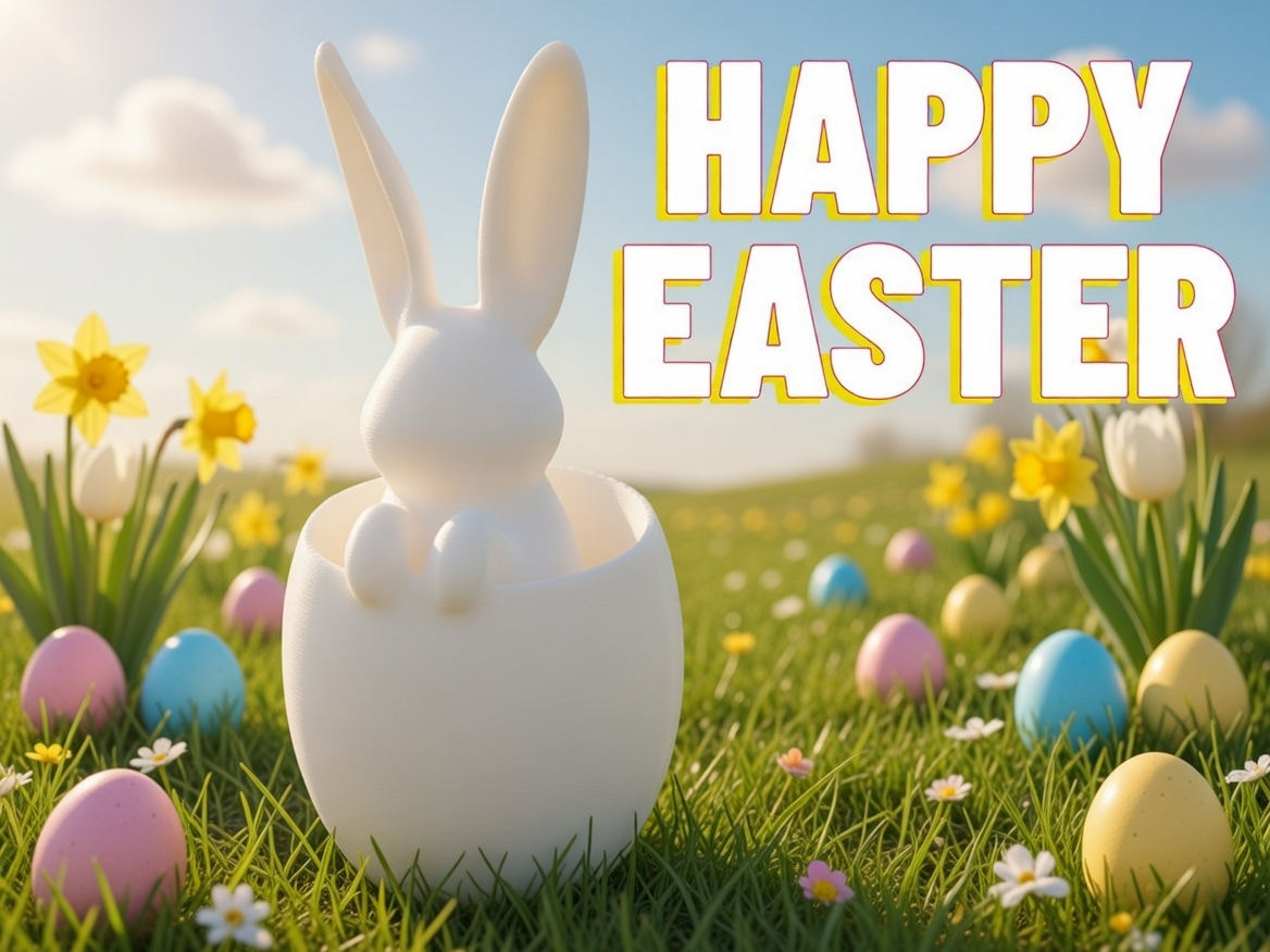 Meet Fluffy, the adorable Easter Bunny