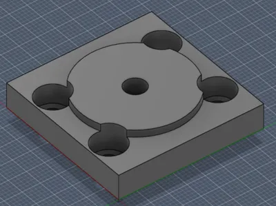 Damper mount for 40x40 aluminum profile