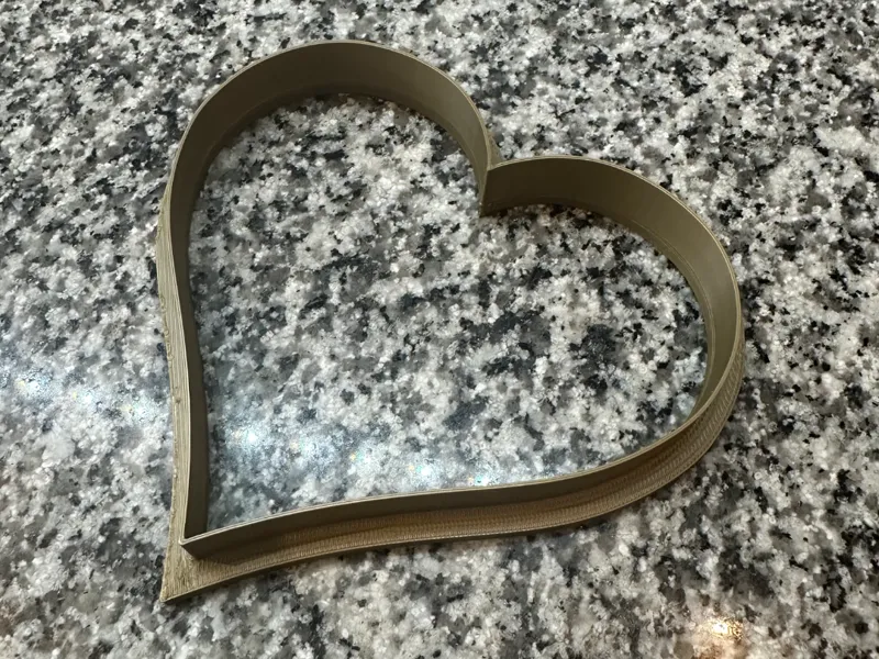 Heart cookie cutter (smaller version)