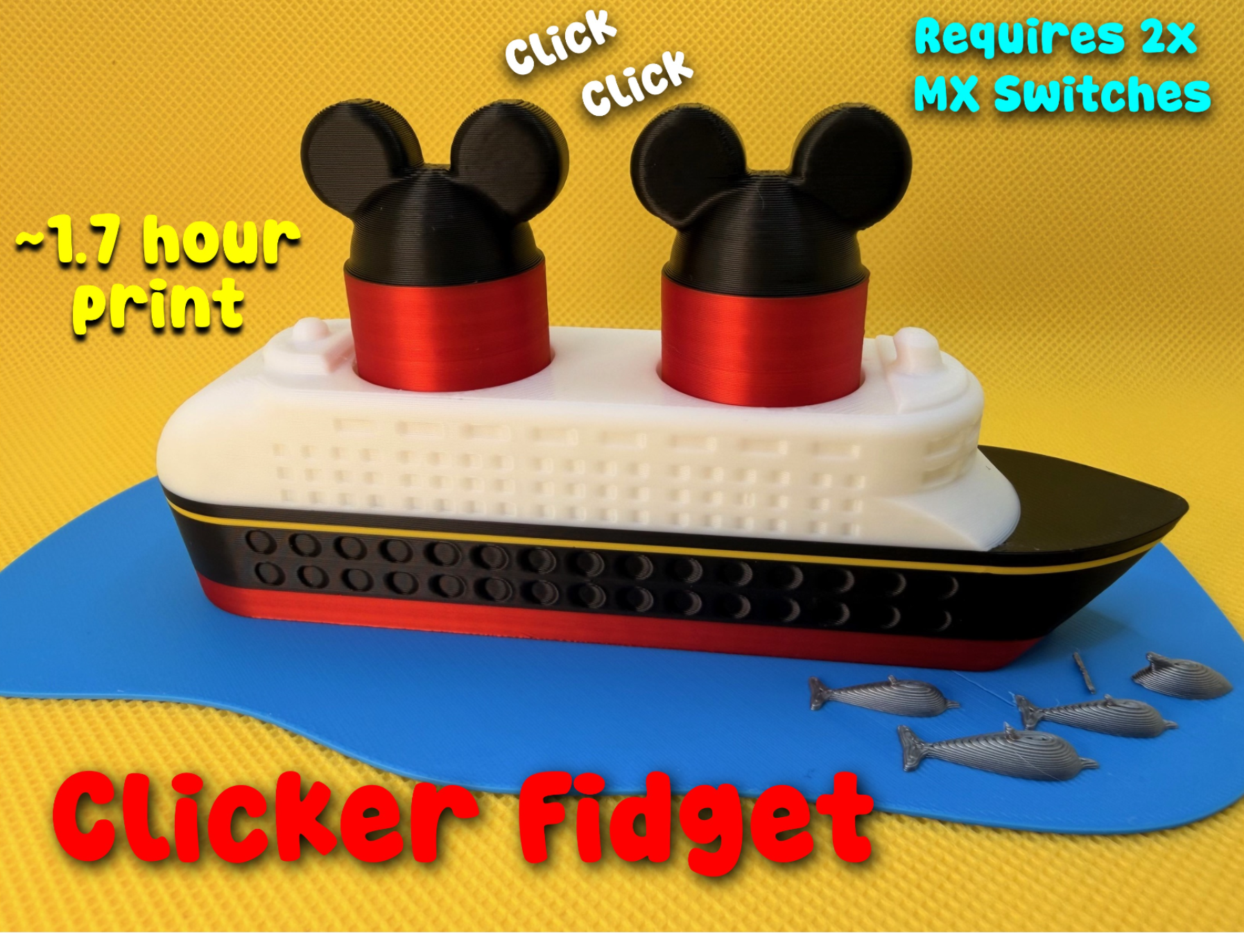 Disney Cruise Ship Clicker Fidget (~1.7 hours)