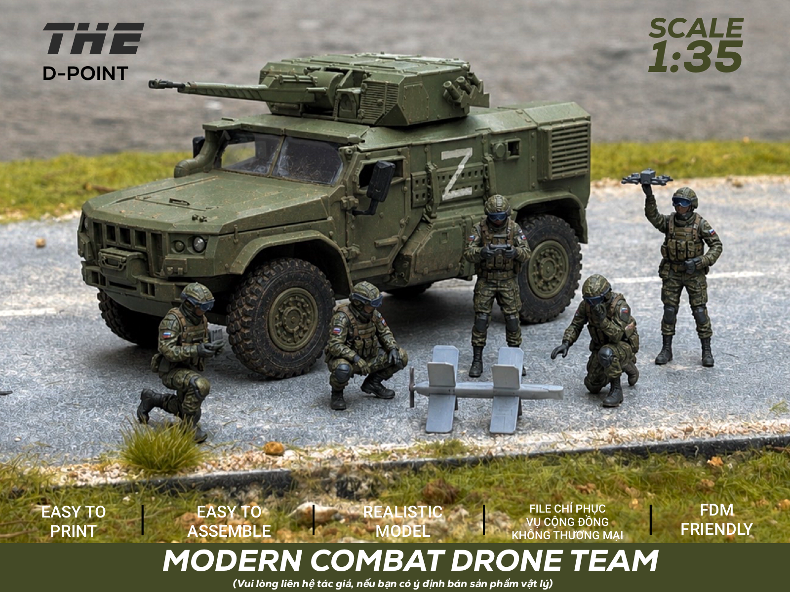 Modern Combat Drone Team | 1:35 Scale Figures - 1