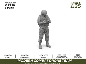 Figura decorativa: Modern Combat Drone Team | 1:35 Scale Figures — vista de referencia 3