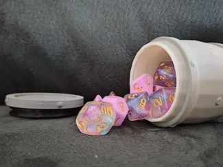 Wooden Dice Barrel