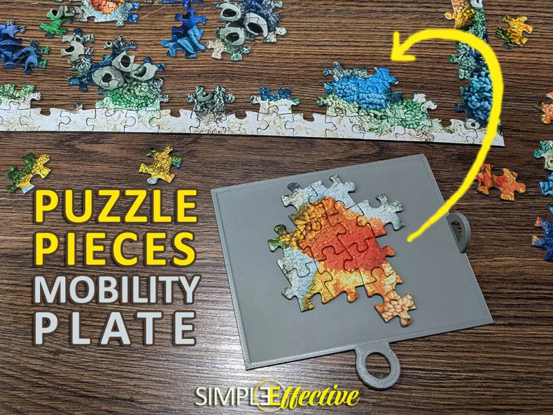 Puzzle Pieces Mobility Plate - Simple&Effective