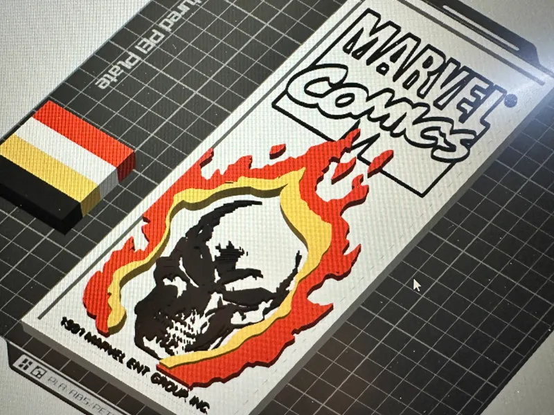 Ghost Rider Marvel Corner Comic decoration