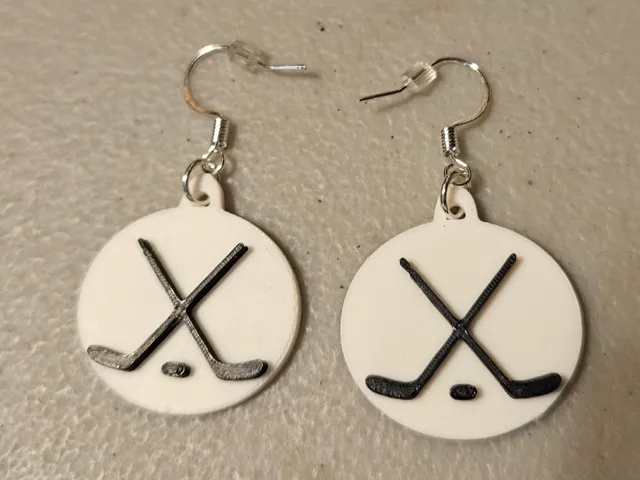 Hockey Earrings