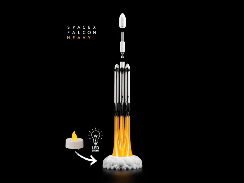SpaceX Falcon Heavy Rocket Diorama (no AMS)