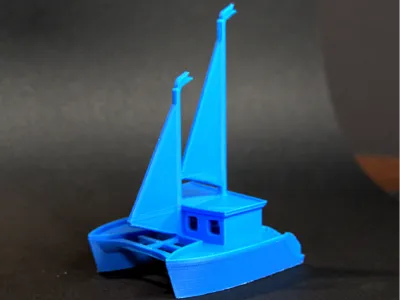 3D Printed Sailing Catamaran