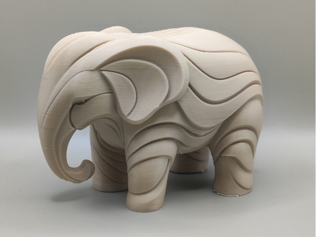 Minimalist abstract sculptural Elephant figurine