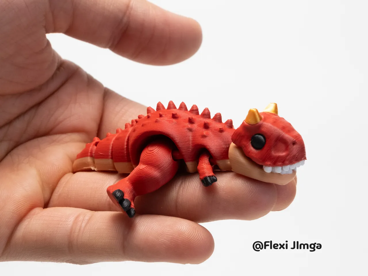 Mini Articulated Carnotaurus Dinosaur view 3