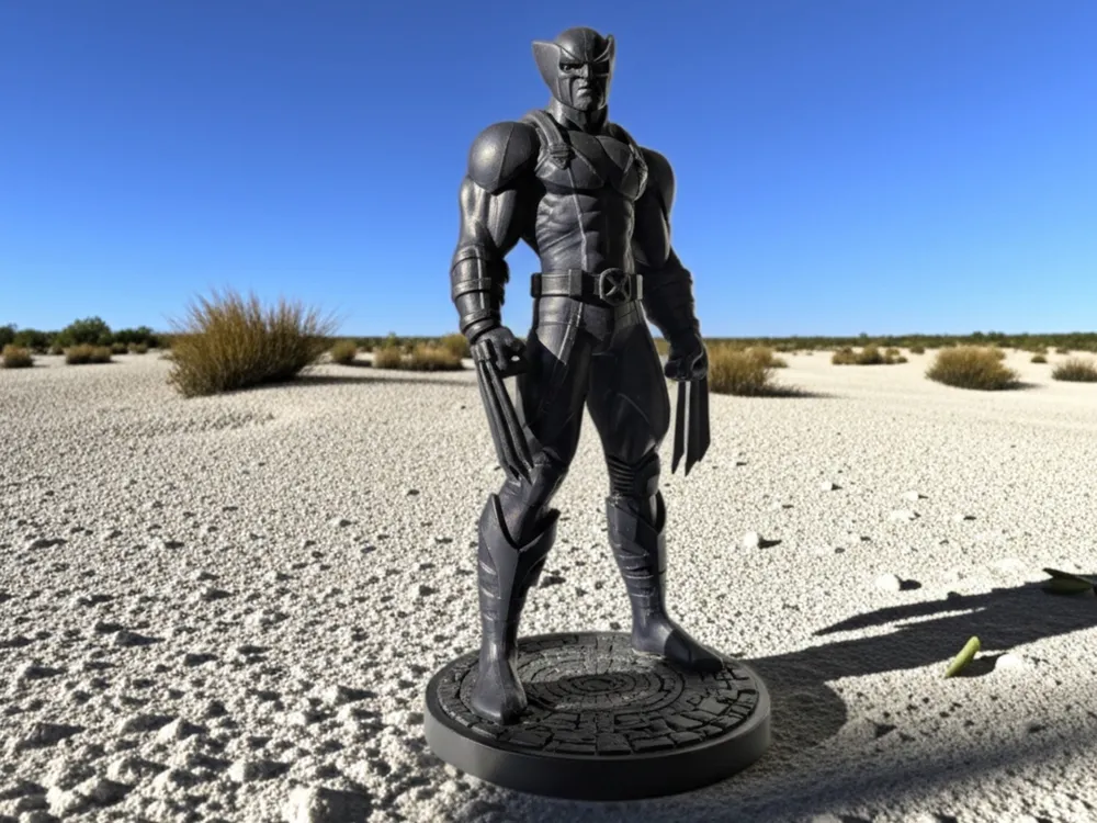 Soporte: Wolverine (X-Men) - Fan Art (V2). Referencia del modelo original.