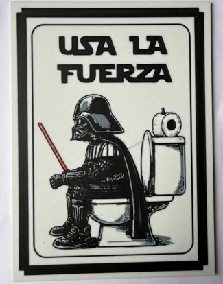 Wall art "Usa la fuerza" (español) star wars