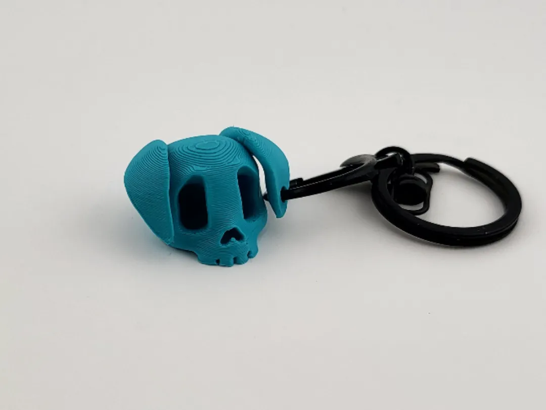 Tiny Puppy Skull Keychain kawaii dog by Mad power MakerWorld: Download Free 3D Models - 3D model önizlemesi